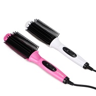 【CW】 2 1 Hair Curler Wet Dry Electric Comb Flat Iron Straightening Styling