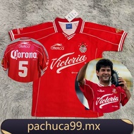 1999-00 Retro Jersey Toluca Home Jersey Soccer Shirt Customization Number*-&&