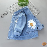 ★Ready Stock★ baju gaun budak perempuan jaket jeans denim Boys and girls denim jacket 2021 new top k