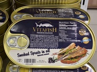 Cá trích ngâm dầu 190g vitafish premium nhập khẩu Nga