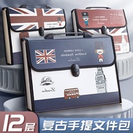 Accordion Bag Exam Paper Folder File Organizer Multi-layer Exam Paper Folder Archive Folder Exam Pap