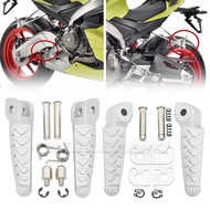 Motorcycle Aluminum Front Rider & Rear Passenger Footpegs Footrest For Aprilia RS660 2021 2022 2023 