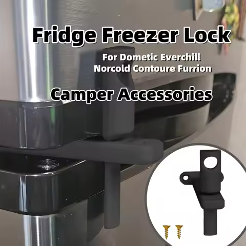 1PC RV Fridge Freezer Lock Camper Motorhome Accessories RV Hack Refrigerator Lock for Dometic Everch