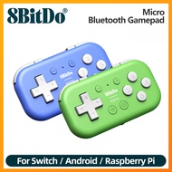 8BitDo Micro Bluetooth Controller Pocket-sized Mini gamepad for Switch, Android, and Raspberry Pi, S