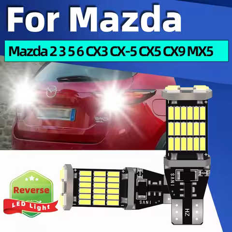 2x 6000K W16W T15 921 LED Reverse Light Bulbs 4014SMD Backup Lamp For Mazda 2 DE DH DL DJ 3 BM BN 5 