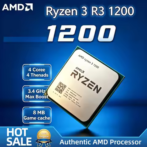 AMD Ryzen 3 1200 4-Core 4-Thread 3.4GHz Unlocked Desktop Processor Socket AM4 Gaming Without Package