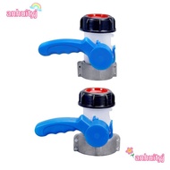 AHTY Male Export Butterfly Valve Switch, 1000L Container DN40/DN50 IBC Tank Tap Pipe Connector, Gard
