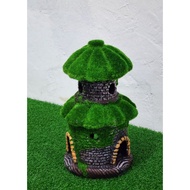 Aquarium Decoration / Ornament - Small Tower Resin - Model : H-14 For Fish Playing, Fish Toy, Fish H