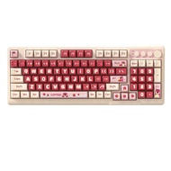 VGN Keyboard D98 รุ่น Strawberry Bear แบบไร้สาย 2 แบบ สำหรับคอมพิวเตอร์ งานเล่นเกม สำนักงาน ไร้เสียง