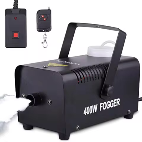 400W Fog Machine Remote Control LED Smoke Machine Disco KTV DJ Party Club Bar Wedding Stage Effects 