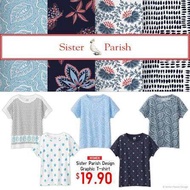 Sister Parish x UNIQLO เสื้อลำลอง ut เสื้อลาย ยูนิโค่