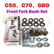 HONDA C70 FORK BUSH SET - FRONT (  ) // C50 C70 C75 GBO FRONT FORK BUSH SKRU SKREW SCREW SET LAMPU B