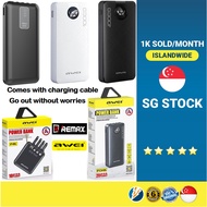 AWEI REMAX Mobile Powerbank 10000mAh Type-C Digital Display Power Bank Intelligent Multiple Output C