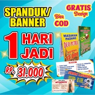 House Banner for Sale Separated/ Connected/ Stall Banner/ Catfish pecel Banner/ Birthday backdrop/ B