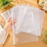 Combo of 50 A4 size round hole plastic covers for storing papers and documents