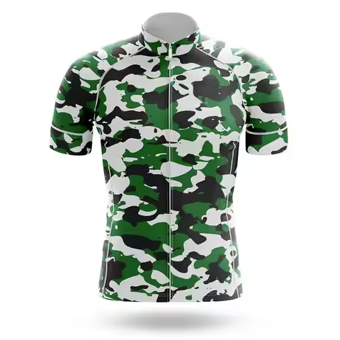 Camouflage Cycling Jersey Adult Men's Short Sleeve Bike Riding Clothing Team Customizable Apparel Br
