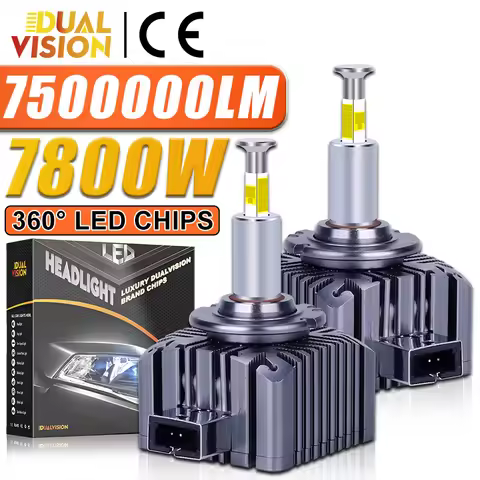 D1S D3S LED Headlight 360 LED HID D2S D4S Canbus D1R D2R D3R D4R 7800W Xenon Bulb Turbo Car Lamps Mo