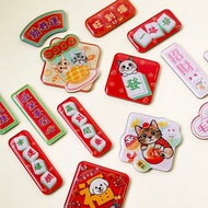 客製毛孩滴膠磁石新年小揮春/ 雪櫃貼
