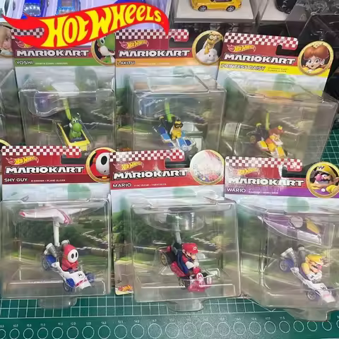 Original Hot Wheels Premium Super Mario Kart 1:64 Die - Cast Mini Car Compatible With Hot Wheels Tra