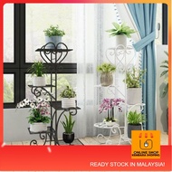 Rak Pasu Bunga Hiasan Indoor Balcony Garden Rack Iron Flower Pot Stand Multilayer Bertingkat Pokok H