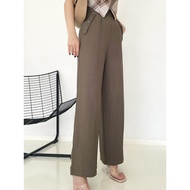 [Sale] B-0181 Highwaist Culotte with Detachable Straps - Decaf Pants