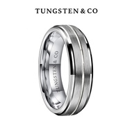 Lustraline Silver Tungsten Ring - 6mm | Wedding Band | Comfort Fit | Modern Ring | Fashion Ring | St