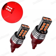 2pcs Car Brake Tail Light LED Red 7443 Socket Bulb T20 15LED Brand New
