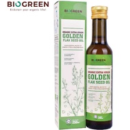 BIOGREEN ORGANIC EXTRA VIRGIN GOLDEN FLAXSEED OIL 250ML