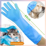 Pet Hair Cleaning Gloves Dog Cat Bath Indirect Shampoo Gel Scrubber Soft Silicone