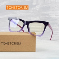 Toketorism Anti-blue light plain glasses fashion women's eyeglasses myopia optical frame eo