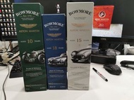 Bowmore 10, 15, 18 Aston Martin