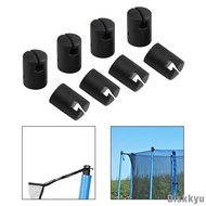 [Diskkyu] 8Pcs Trampoline Enclosure Pole Covers, Trampoline Pole Caps, Repair Trampoline