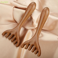 Piq302 Head Meridian Massage Comb Head Face Scalp Gua Sha Scraping Massager Sandal Wide Tooth Facial