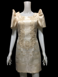 Modern Filipiniana Barong Dress Embroidered