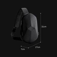 Leacat Hard Shell Crossbody Bags Sling Bag Chest Bag Waterproof Shoulder Bag Sports Polygons Bag