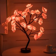 G-club Blossom Rose Flower Tree Lamp Luminous Flower Rose Light Adjustable Branches for Party Weddin