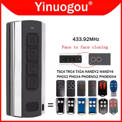 For PHOX PHOX2 PHOX4 PHOENIX PHOENIX2 PHOENIX4 TSC4 ​TRC4 TXC4 HANDY2 HANDY4 Garage Door Remote Cont