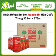 [Thùng 30 lon x 175ml] Nước Hồng Sâm Lon Queen Bin Hàn Quốc_Lon 175ml. Shop Mint Mint.
