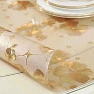 PVC transparent soft glass cloth waterproof and hot disposable pads plastic table mat tea table clot