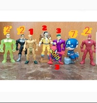 Marvel, DC comics美國英雄米你扭蛋公仔, 復仇者聯盟joker, flash, superman, captain America