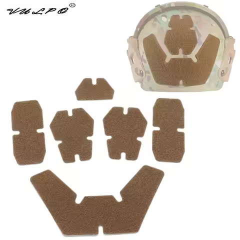 VULPO 6Pcs/Set Tactical Helmet Patches DIY Magic Sticker Hook And Loop Fastener Sticky Accessories F