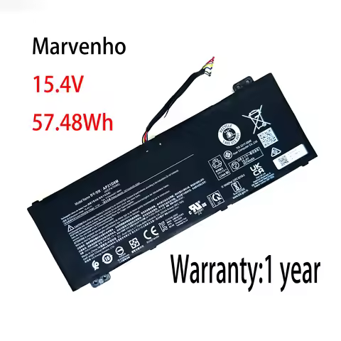 Marvenho New 57.48wh 15.4V 3733mah AP21D8M Laptop Battery For ACER Nitro 16 AN16 51 76BS Nitro 5 AN5