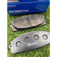 ผ้าเบรคหน้าAkebono Toyota commuter ventury ปี2004-2022