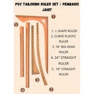 Pembaris Jahitan/ Tailoring Ruler/ Ruler Plastic /PVC Tailor ruler