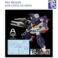 Gundam MG 1 / 100 AGE-1 FULL GLANSA TRS Water Sticker TM017FG