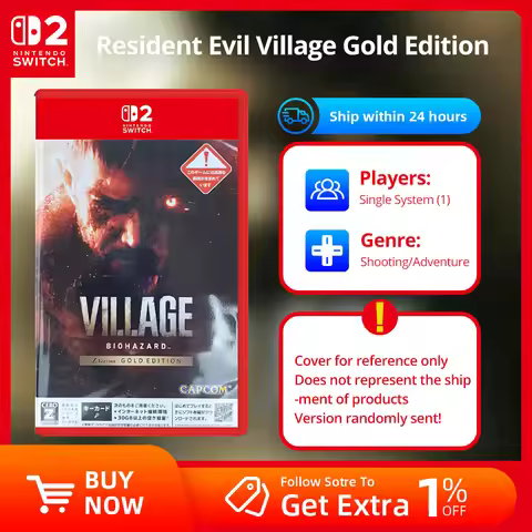 Nintendo Switch 2 Game - Resident Evil Village Gold Edition - Games Physical Cartridge for Switch 2