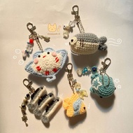 GANTUNGAN Crochet Keychain Sea Animal Crochet Keychain