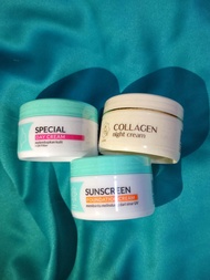 Viva Skincare / Paket Viva 3 Produk / Viva Collagen Night Crean + Viva Sunscreen + Viva Day Cream / 