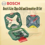 Bosch X-LINE 38 Pieces Screwdriver Bit Set / Drill Bit Set / Wood And Metal