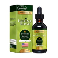 Go Nutrients Iodine Edge Organic Supplement Advanced Drops for Thyroid Support Boosted Energy Cognit